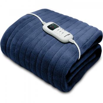 Navy Blue Electric Throw Blanket