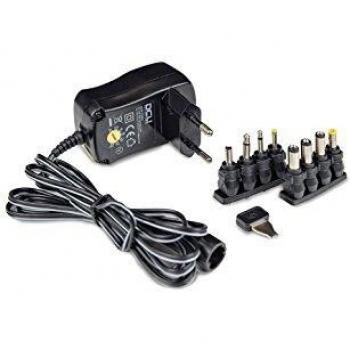Alimentador Universal Salida 3 A 12Vdc 600mA 7,2W Con 6 Conectores DCU
