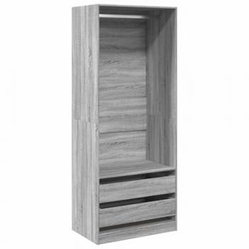 Mehrzweckschrank Grau Sonoma 80x50x200 cm Holzwerkstoff