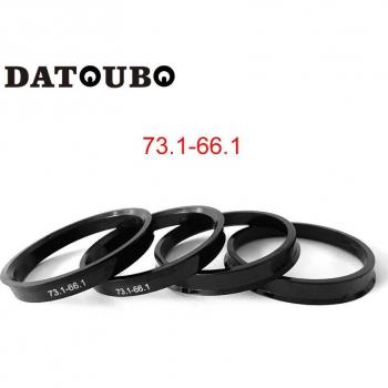 DATOUBO 4 pcs Hub Centric Wheel Rings, 73.1-57.1mm, Black Plastic