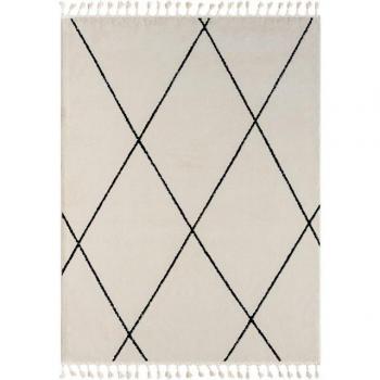Rechteckiger Hochflor-Teppich im marokkanischen Look