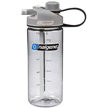 Nalgene MultiDrink Sustain Flasche (Klar/Grün) – 600 ml – Trink‑ & Thermo‑Option