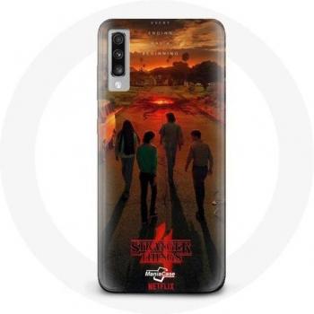 Coque pour Samsung Galaxy A70 Affiche Art Stranger Things