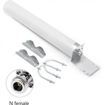 18dBi 4G LTE High Gain Outdoor Antenna 700-2700MHz with 5M SMA Male N Male Female RG174