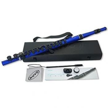 Nuvo Student Flute Outfit – Metallic Blue (C-Key Plastic, 2.0)