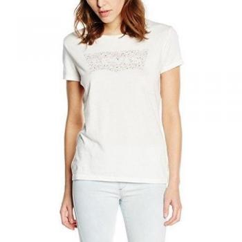 Camiseta Levi's Slim Crew Neck mujer color blanco