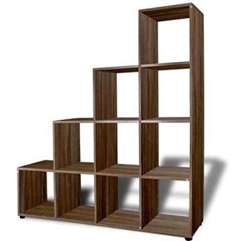 Staircase Bookcase 142 cm Oak vidaXL