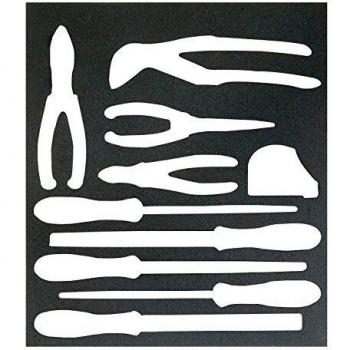 Bahco Accessoires Multi‑Outils : Limes, Mètre, Pinces avec Module Mousse 2/3 Fit&Go – Pack de 10