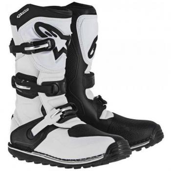 Botas Mx Alpinestars Tech-T 2017 Blanco-Negro