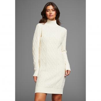 Laura Scott Strickkleid, modisches Zopfstrickmuster für Damen