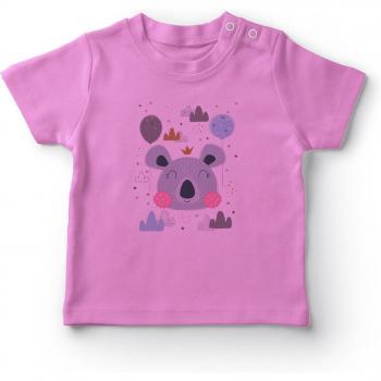 T-Shirt rose pour bébé fille avec Koala Angemiel