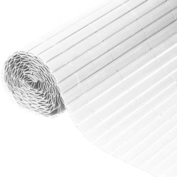 Nature Paravento Giardino Bianco 1x3 m Doppio Lato