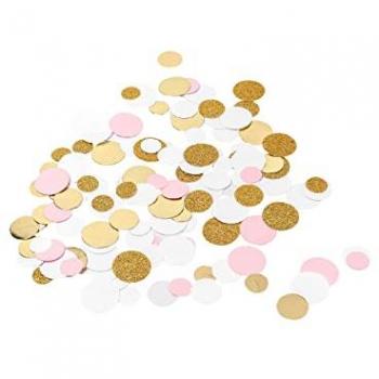 Confettis rose éclat argentor blanc 14 g