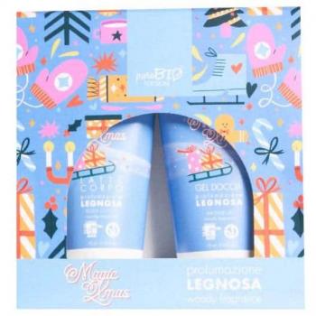 Purobio Kit Gel Doccia e Latte Corpo Fragranza Legnosa 75ml