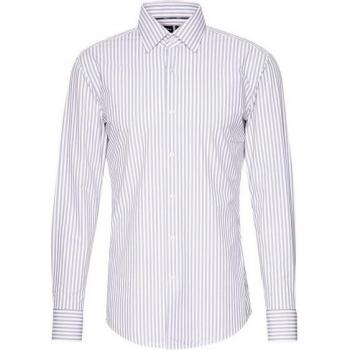Business‑Hemd Slim Fit Kent „Hank“ – Herren, 41 cm, Anthrazit