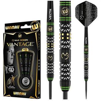 Dardos Winmau MvG Vantage 23g 90% Tungsteno
