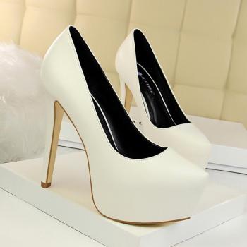 Zapatos de fiesta para mujer, tacón alto de 13.5 cm, plataforma impermeable, estilo club nocturno