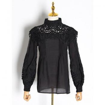 Blusa de Moda para Mujer con Detalles Calados
