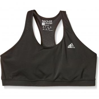 Sportlicher BH Adidas TechFit Damen, Schwarz, XXS
