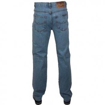 Pantalón de Hombre AZTEC Azul Lightwash 50 – Corte Recto Extra Corto y Resistente