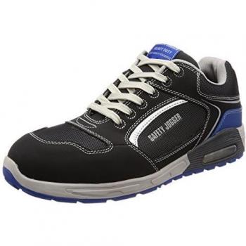 Sneakers antinfortunistiche Safety Jogger Raptor S1P 100% non metalliche Nero / Blu 39