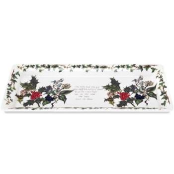 Joybuy UK Holly & Ivy Christmas Rectangular Snack Tray