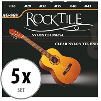 Rocktile Saiten Rocktile Klassikgitarrensaiten Satz, (5-tlg), Stabile Nylonsaiten