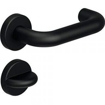 Maniglia con Guarnizione Porte Hewi 111PBR02.230 – Rosetta Poliamide 90° Opaca FBM DIN (D/D)