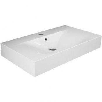 Sospeso lavabos 60 cm DES bianco alpino con foro per rubinetto
