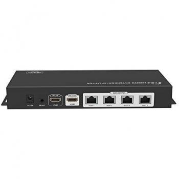 Techly Idata EX‑HL41TY2 Audio‑Video‑Sender und Empfänger mit Switch‑Box
