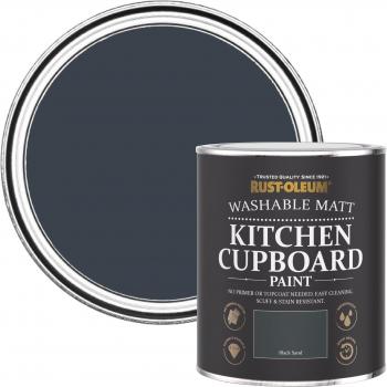 Rust-Oleum Black Matt Kitchen Cupboard Paint