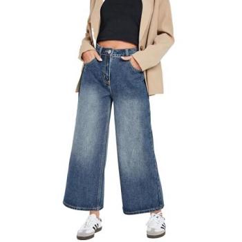 Petite Blue Cropped Denim – Women Size 14
