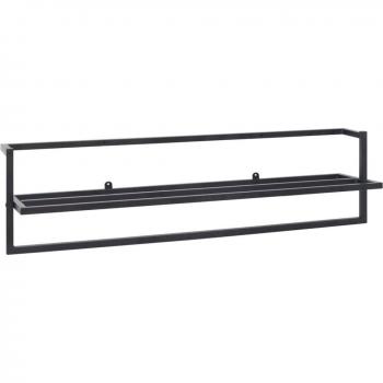 Cornice Asciugamani 95x25x22, Acciaio Nero