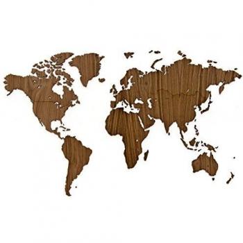 Mappa Murale 130x78cm in Noce