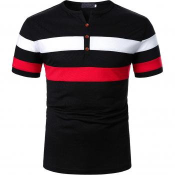 Chemise Polo Homme à Manches Courtes Décontractée Imprimée