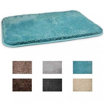 FCSDETAIL Hochflor Badematte 70x120 cm, rutschfest, weiche Mikrofasern, maschinenwaschbar, für Badezimmer