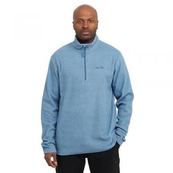 Men’s Bracken Half‑Zip Blue Fleece, Large – Peter Storm