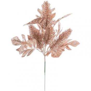 Composizione floreale sintetica Isidore Bizzotto tonalità oro rosa