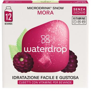 Waterdrop Microdrink Snow Mora 12 Cubetti con Vitamine per Bevande
