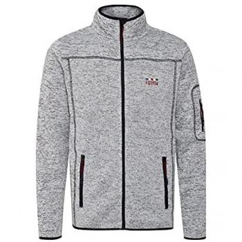 Fleecejacke FQ1924 Fleecejacke FQBikker Gr. M, grau (pewter mix), Herren, Obermaterial: 100% Polyester PES., Jacken