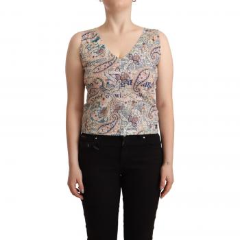 John Galliano Women's Multicolor Sleeveless Tank