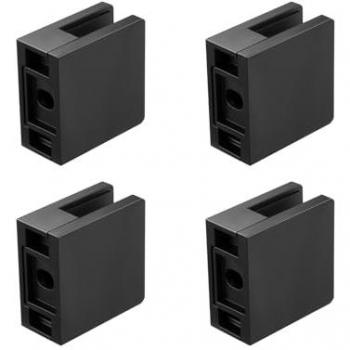 Soporte de Barandilla de Vidrio Cuadrado VEVOR, 40 pcs, Compatible con Vidrio Templado de 8-12 mm