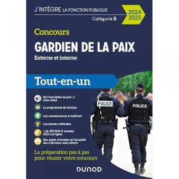 Concours Gardien de la paix 2024-2025: Tout-en-un