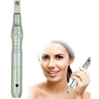 TBPHP P10 SkinRenew Dermapen – LCD‑Rolle, 12 Ersatzpatronen für Falten & Narben