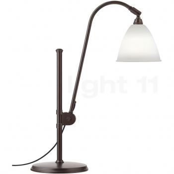 Lampe de table Gubi, design noir et porcelaine