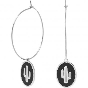 Lily Tresor Q2464 – Aretes Cactus 33mm Negro