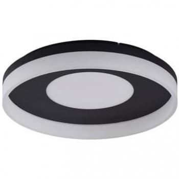 Lucande Smart Deckenlampe Squillo schwarz mit RGBW CCT
