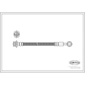 CORTECO Hydraulic Brake Line 19032356