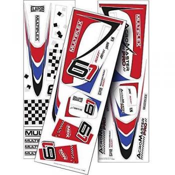 MPX Decal AcroMaster Pro Blu/Rosso