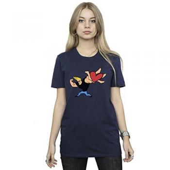 Heart‑Printed Cotton Boyfriend T‑Shirt (Unisex)